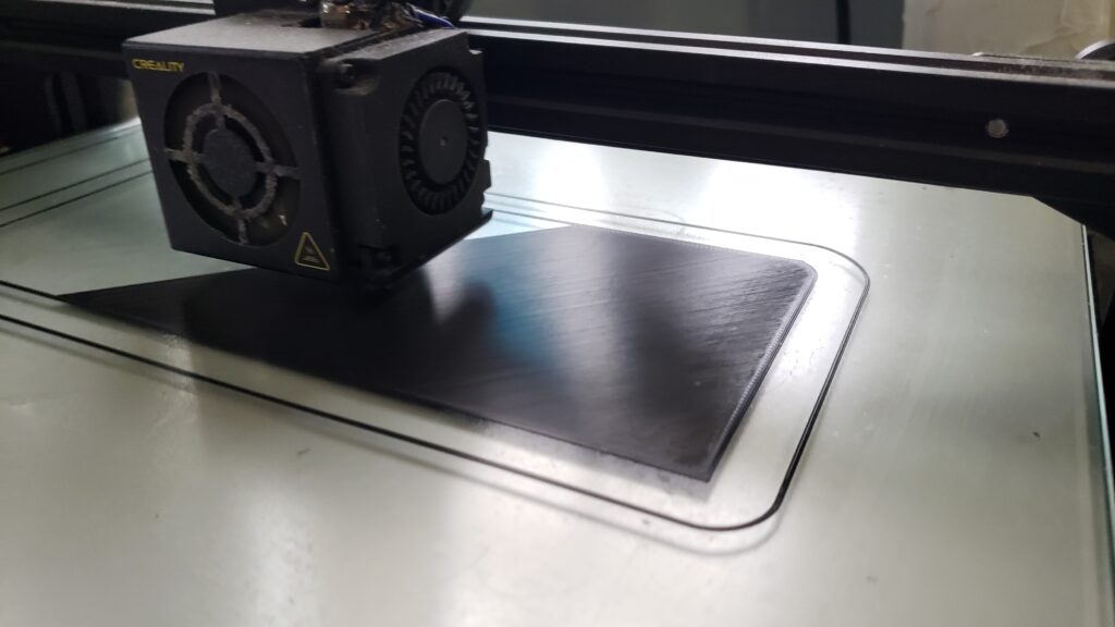 Printing a perfect first layer after fine-tuning the printer.